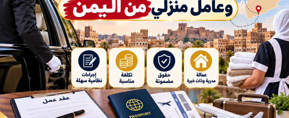 وكالات تفويض سائق خاص وعامل منزلي من اليمن